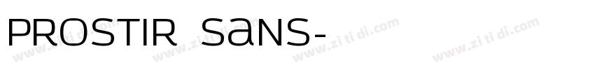 Prostir sans字体转换